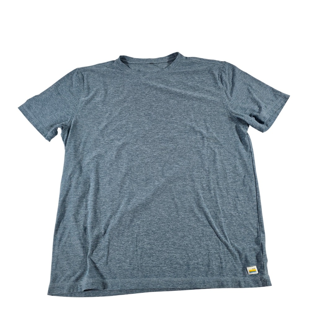 Vuori Strato Tech Tee Mens Large Light Blue Heather V126 Short Sleeve T-Shirt